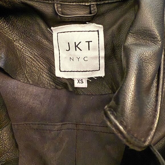 JKT NYC Brie Burnished Genuine Leather Jacket
Black - Picture 4 of 7